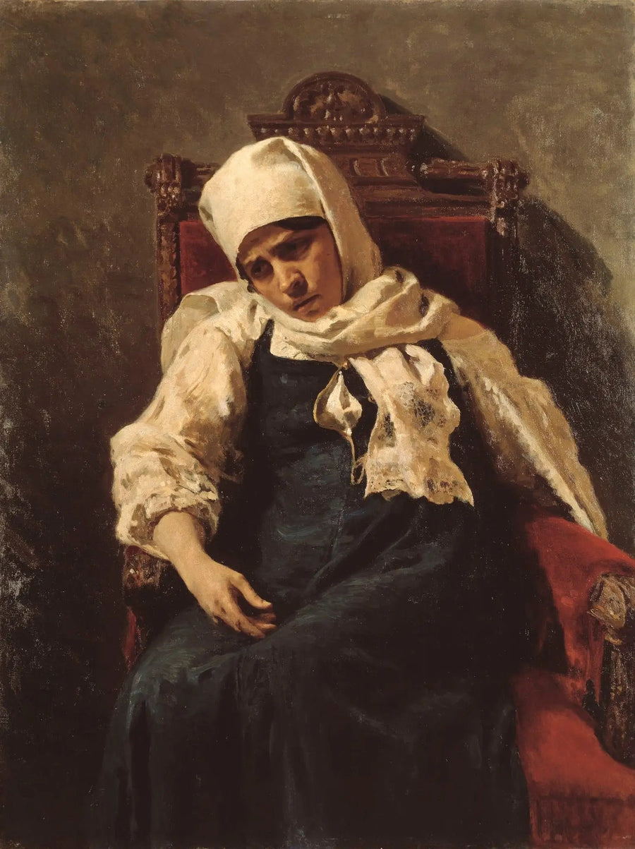 Retrato de la actriz Pelageya Antipevna Strepetova en el papel de Elizabeth - Ilya Repin