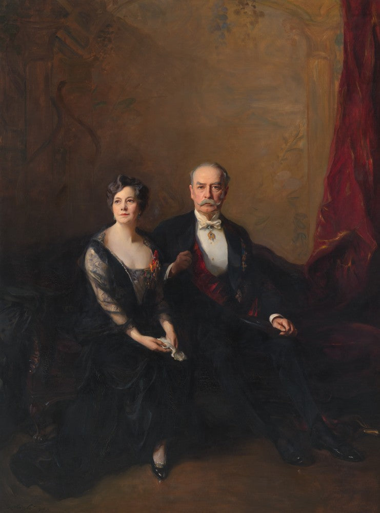 Retrato del embajador Larz Anderson y su esposa - Philip de Laszlo