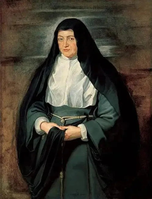 Retrato de la archiduquesa Isabel-Clara Eugenia, regente española de los Países Bajos, con hábito de clarisa - Peter Paul Rubens