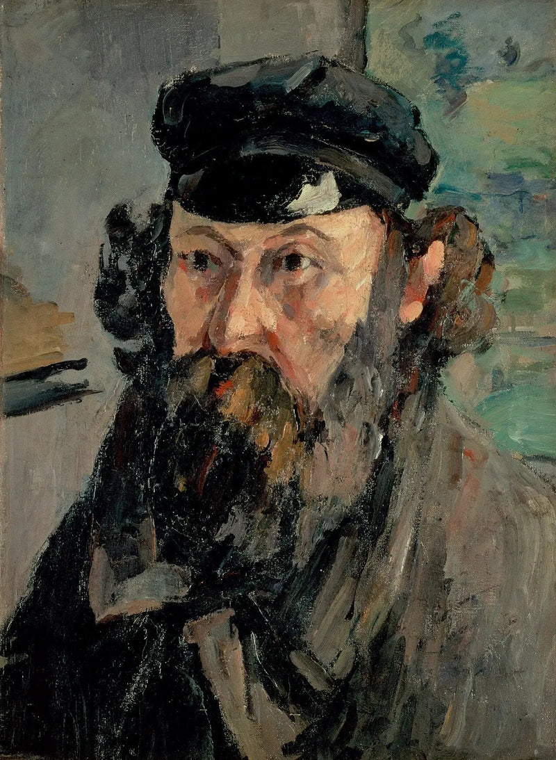 Retrato del artista con gorra - Paul Cézanne