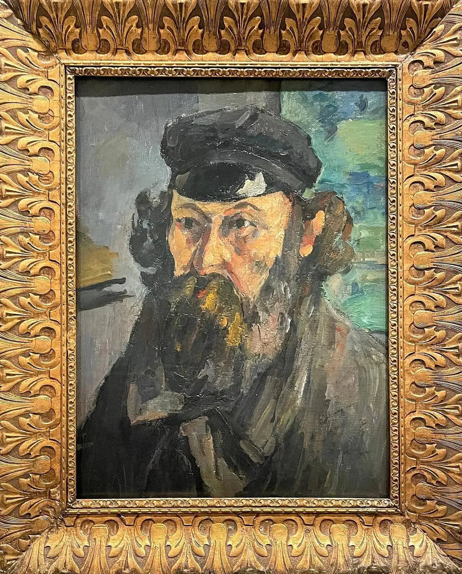 Retrato del artista con gorra - Paul Cézanne