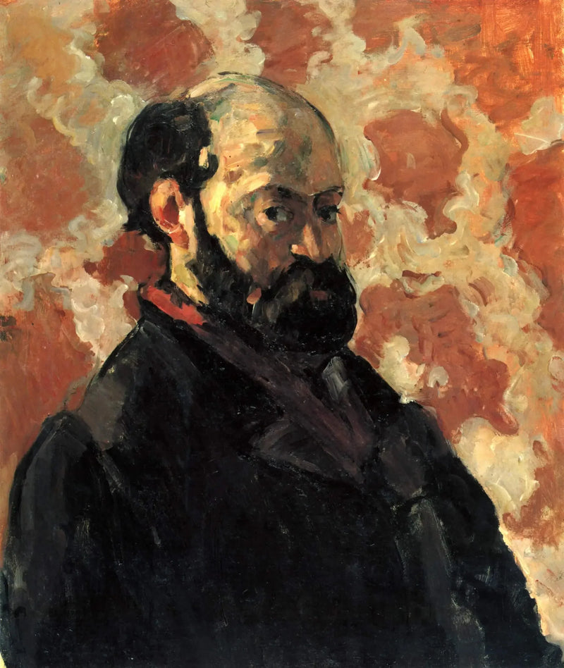 Retrato del artista sobre fondo rosa - Paul Cézanne