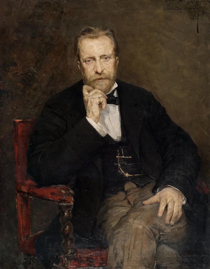 Retrato del artista Jean Capeinick - Théophile van Rysselberghe