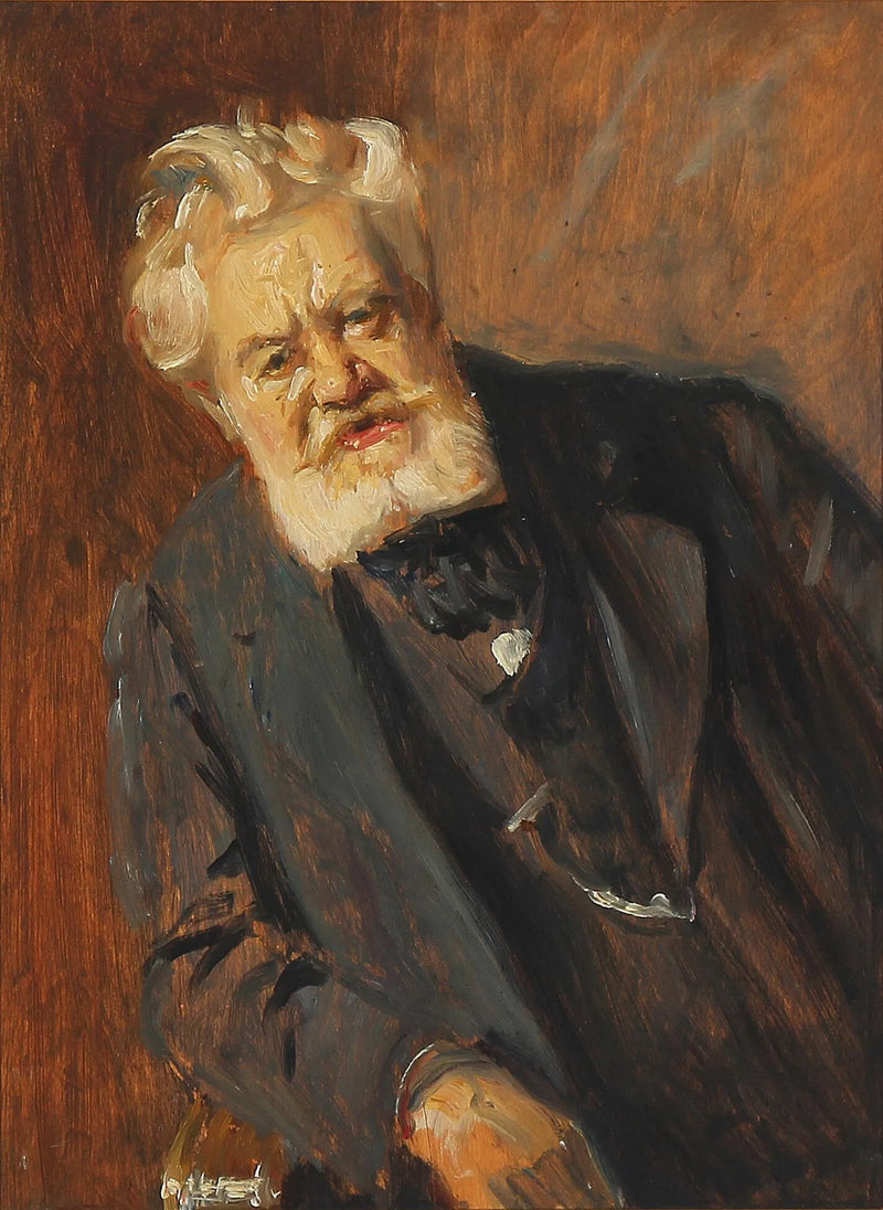 Retrato del autor danés Vilhelm ��stergaard. -Michael Peter Ancher
