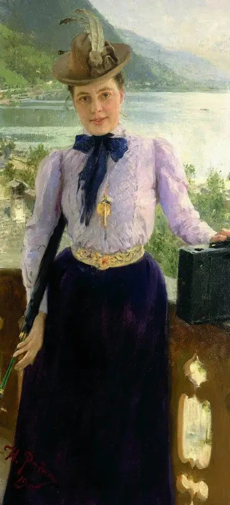 Retrato de la escritora Natalia Borisovna Nordman-Severova - Ilya Repin