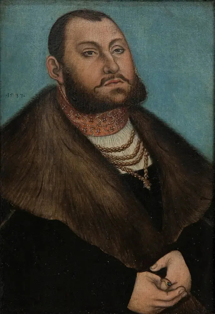 Retrato del elector Jean Federico el Magnánimo de Sajonia (1503-1554) - Lucas Cranach el Viejo