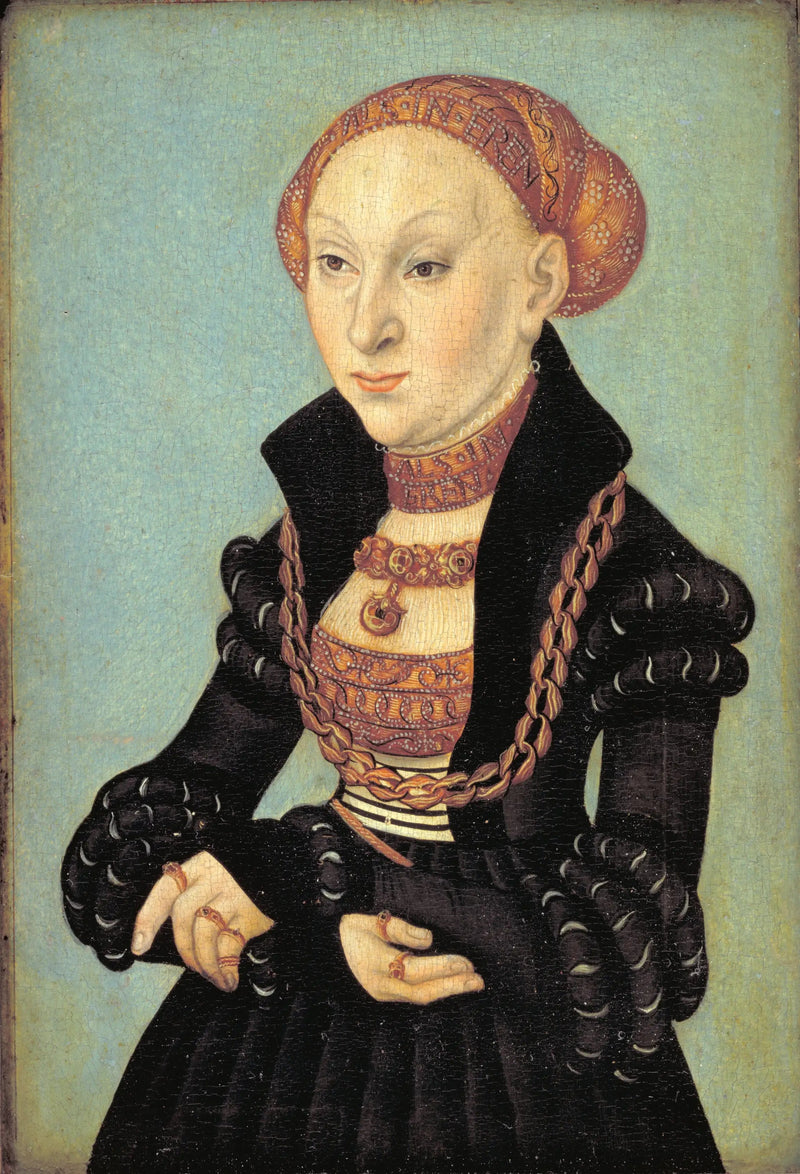 Retrato de la electrizadora Sibila de Sajonia (1510-1569) - Lucas Cranach el Viejo