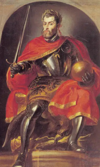 Retrato del emperador Carlos V (Pompa Introitus Ferdinandi), 1634-1635 - Peter Paul Rubens