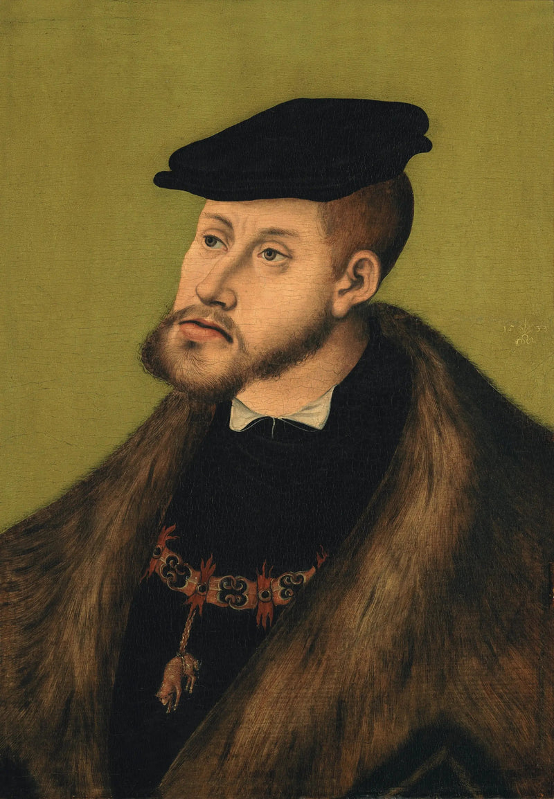 Retrato del emperador Carlos V. - Lucas Cranach el Viejo