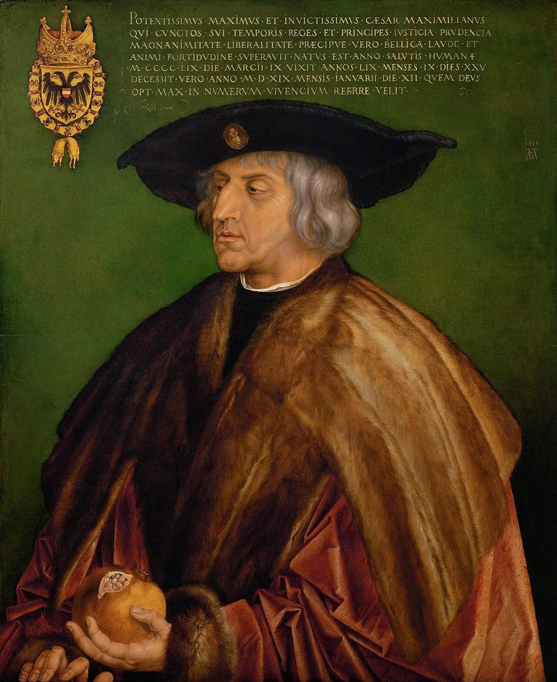 Retrato del emperador Maximiliano I - Albrecht Dürer