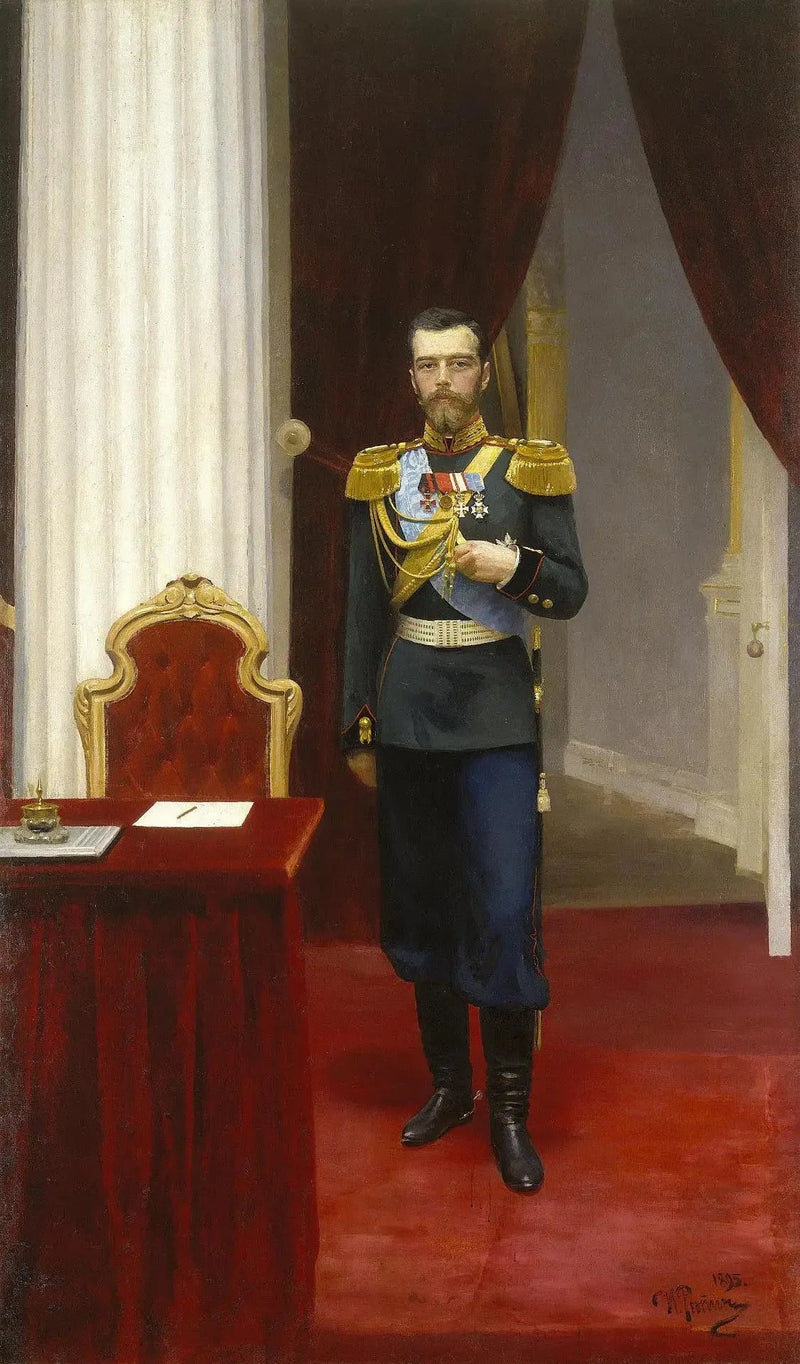 Retrato del emperador Nicolás II - Ilya Repin