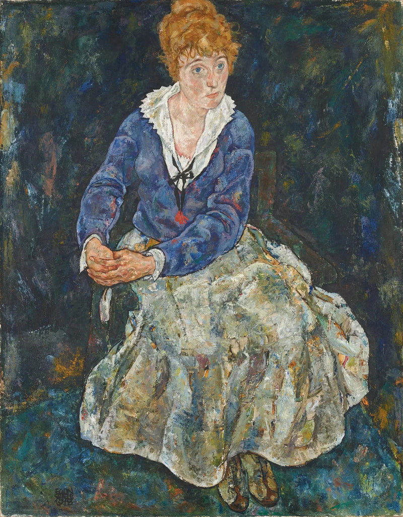 Retrato de la esposa del artista, Edith Schiele - Egon Schiele