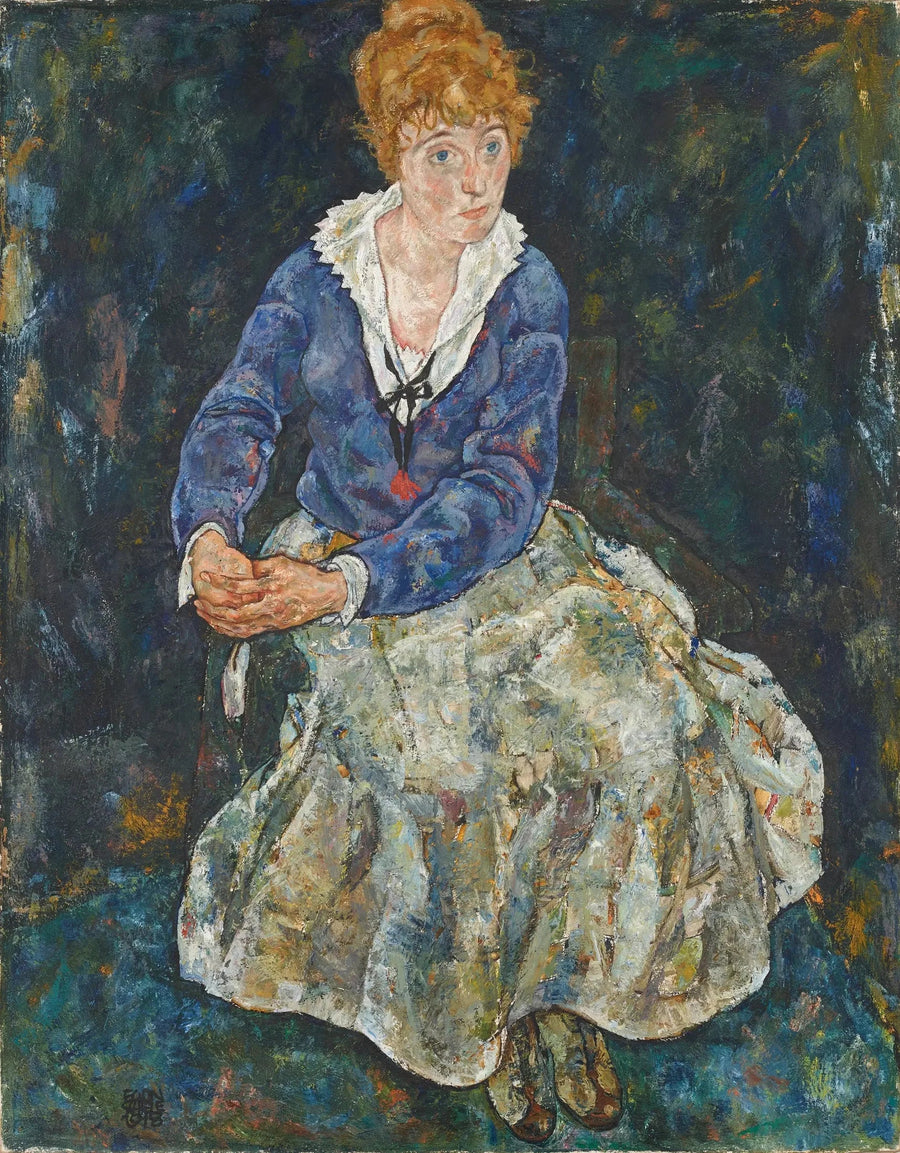 Retrato de la esposa del artista, Edith Schiele - Egon Schiele
