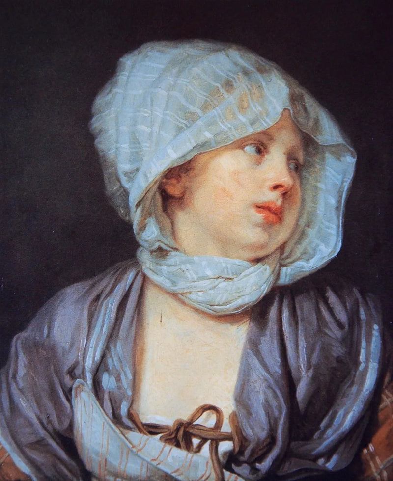 Retrato de la esposa del artista - Jean-Baptiste Greuze