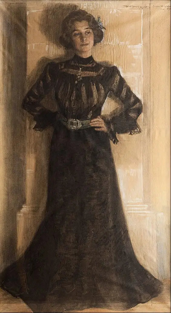 Portrait de l'épouse de l'artiste : Marie Kröyer - Peder Severin Krøyer image 1 reproduction artisanale de tableau