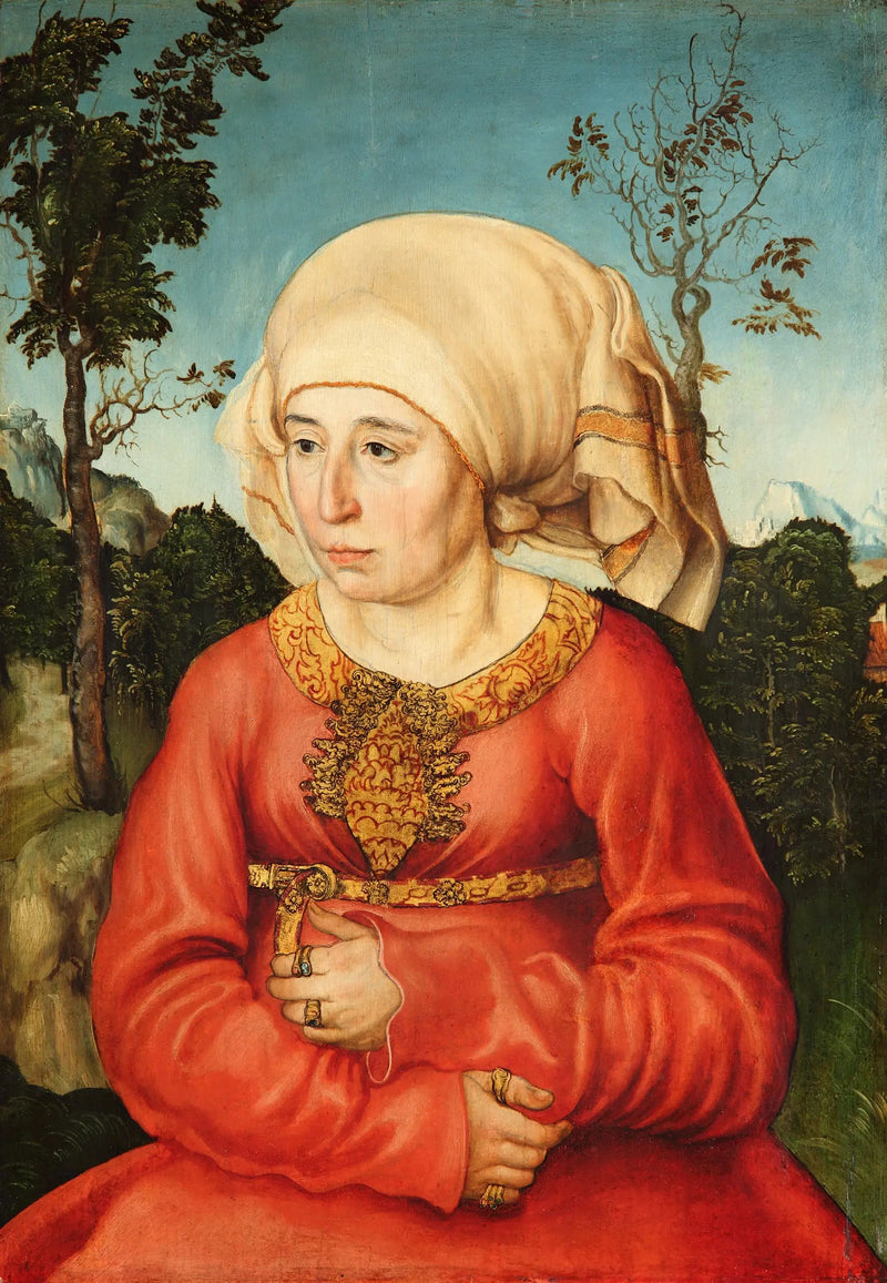 Retrato de la esposa de un jurista - Lucas Cranach el Viejo