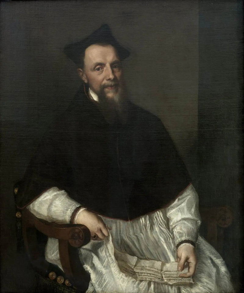 Retrato del obispo Ludovico Beccadelli - Tiziano
