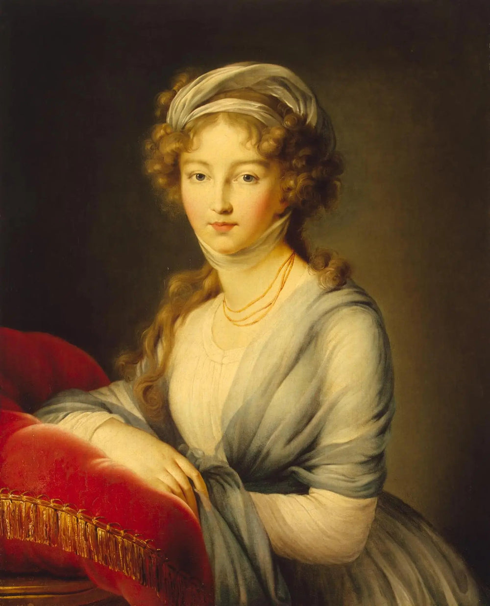 Portrait de l'impératrice Elizaveta Alekseyevna - Élisabeth Vigée Le Brun image 1 copie peinte à la main à l’huile