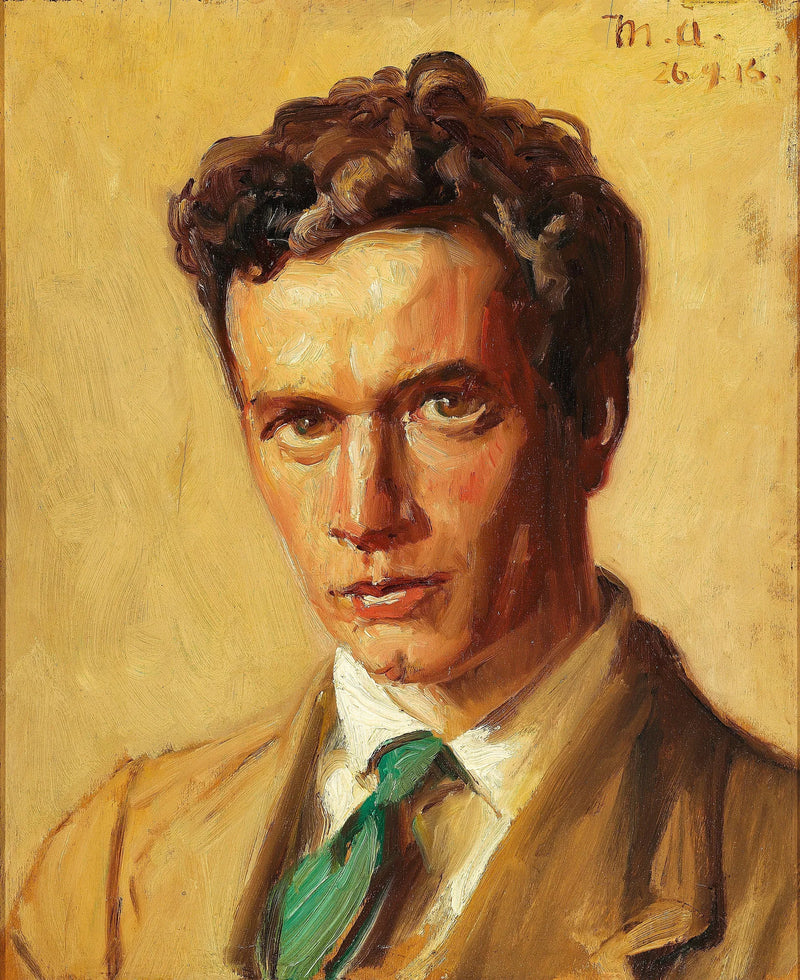 Retrato del orfebre Chr. Fjerdingstad, Skagen. -Michael Peter Ancher