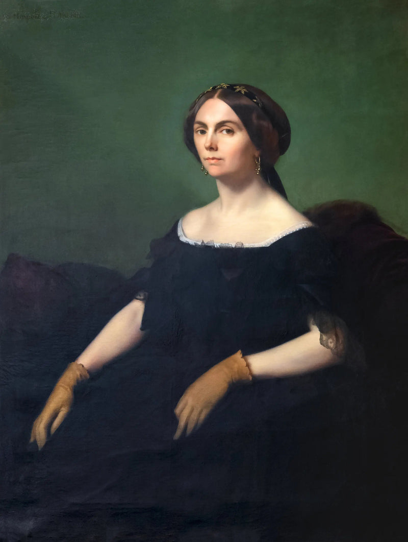 Retrato de la condesa de Goyon - Hippolyte Flandrin