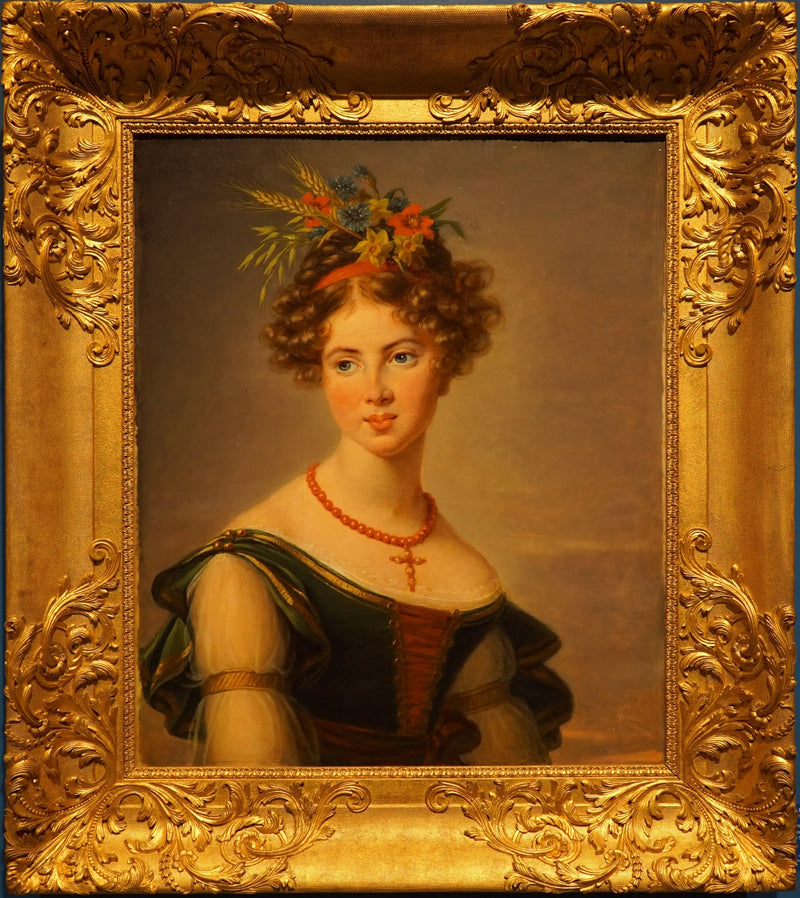 Retrato de la condesa Joséphine Mathilde Henriette Caroline de Baussancourt, nacida Bernard de Sassenay - Élisabeth Vigée Le Brun