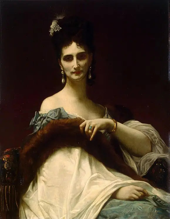 Retrato de la condesa de Koller (nacida Maria Riznich) - Alexandre Cabanel