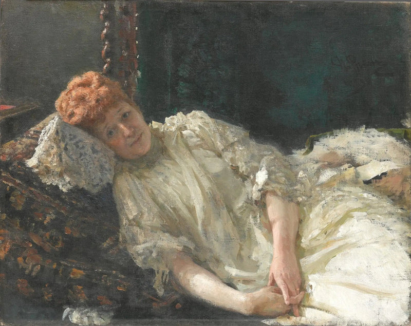 Retrato de la condesa Louise de Mercy-Argenteau - Ilya Repin