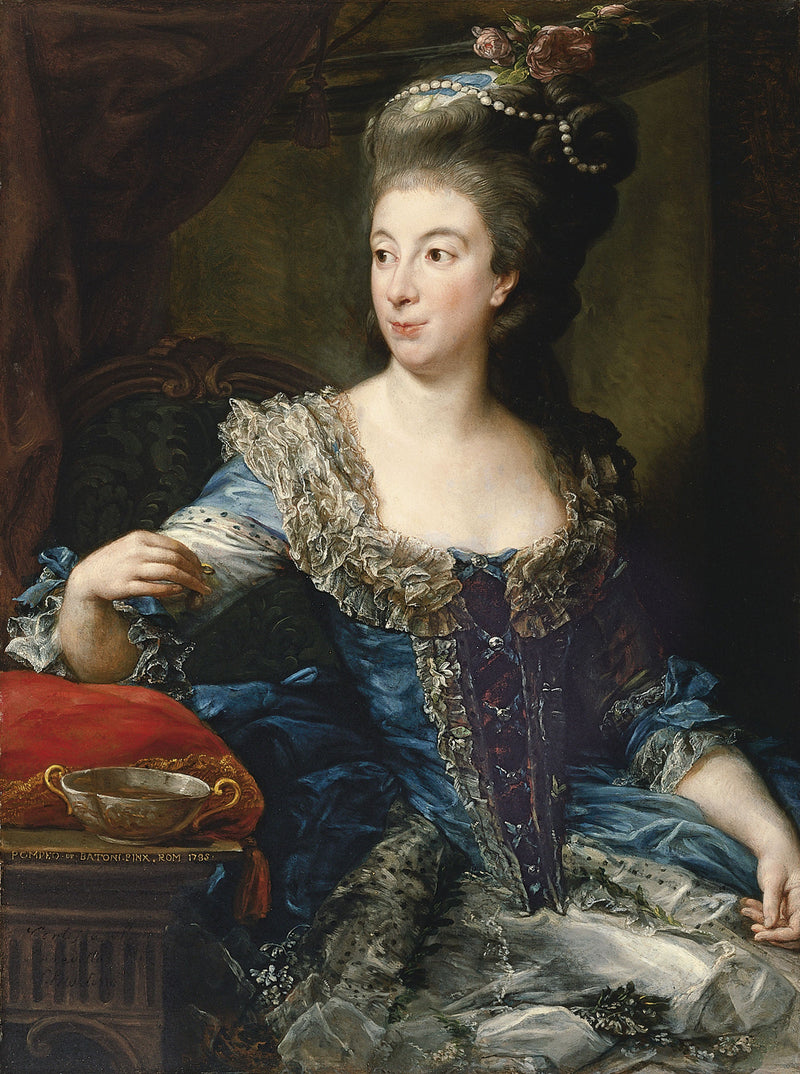 Retrato de la condesa Maria Benedetta di San Martino - Pompeo Batoni