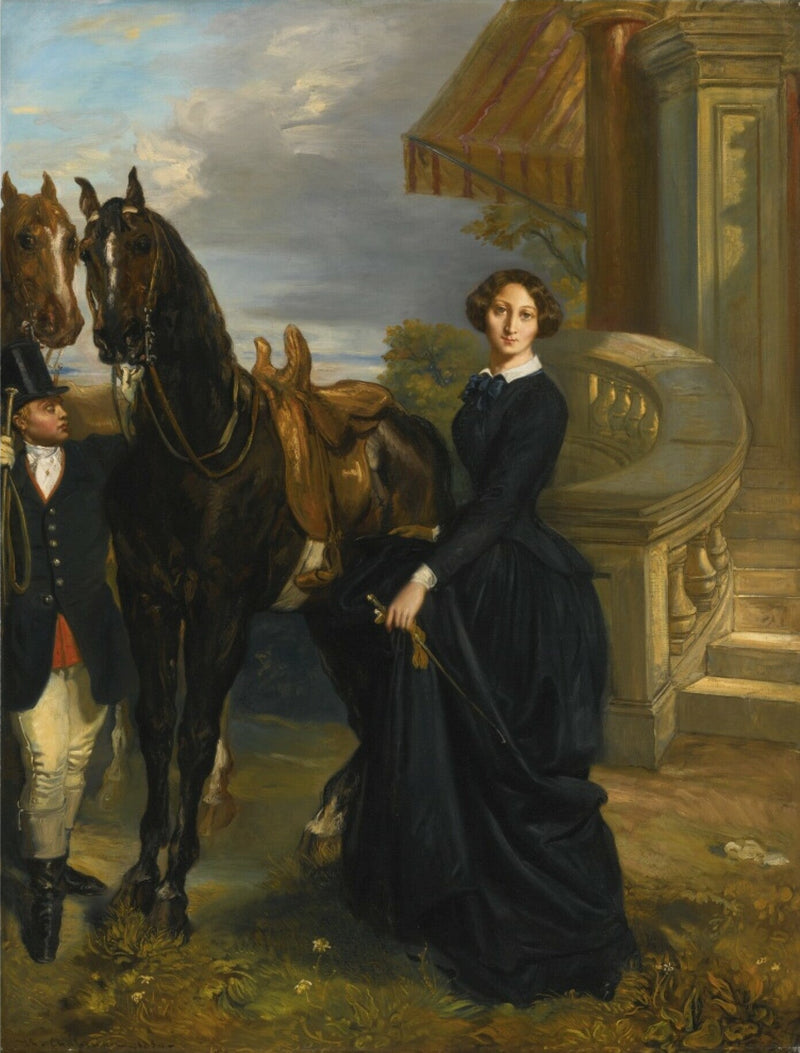 Retrato de la condesa de Ranchicourt partiendo para la caza mayor - Théodore Chassériau
