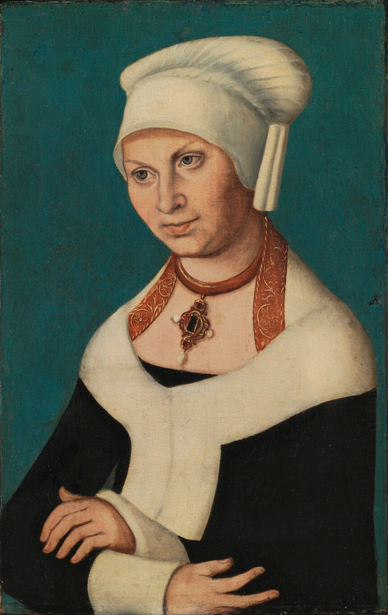 Retrato de la duquesa Barbara de Sajonia, 1478-1534 (esposa de Georges el Barbu) - Lucas Cranach el Viejo