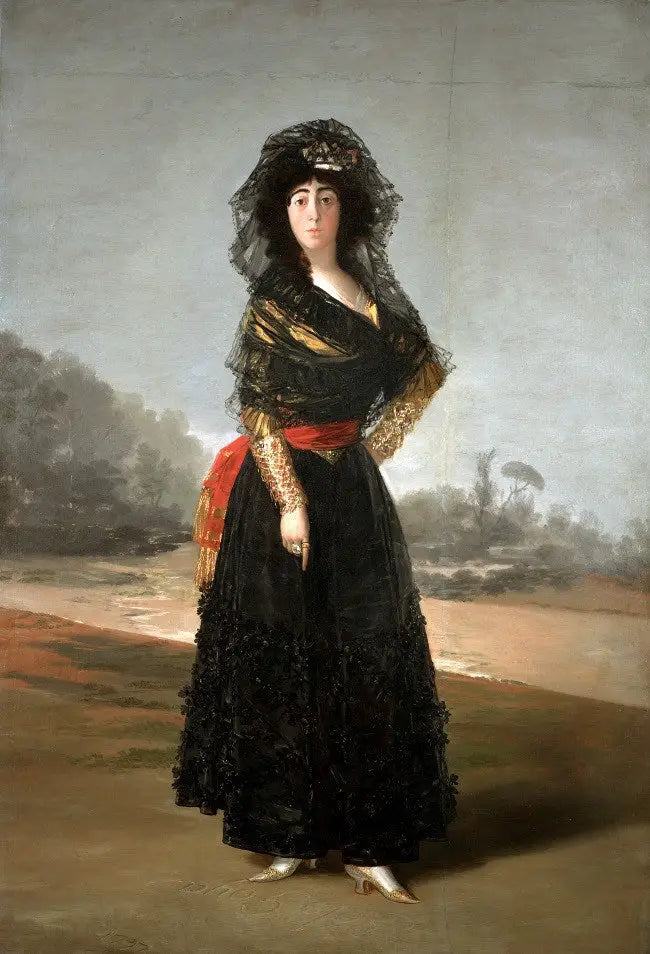 Retrato de la duquesa de Alba de luto - Francisco de Goya