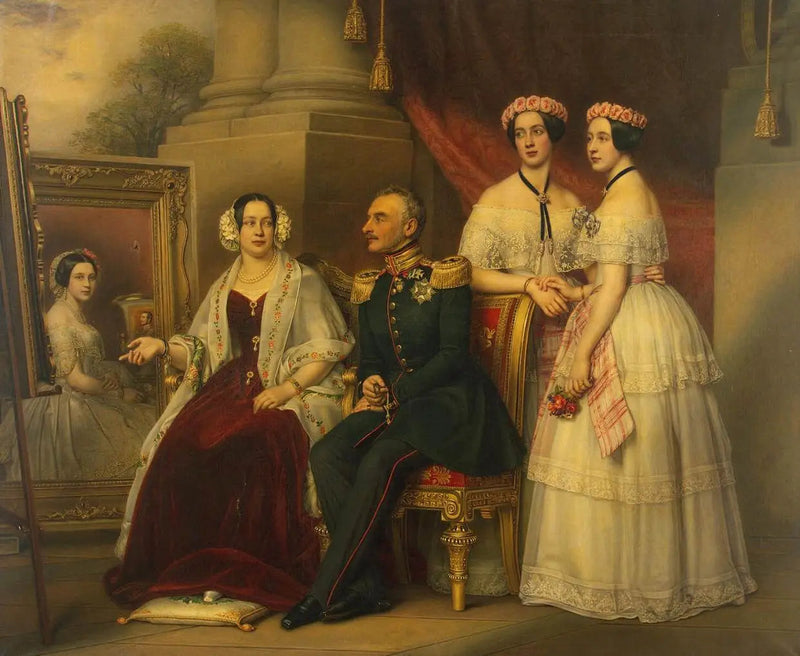 Retrato de la familia del duque de Sajonia-Altenburg Joseph - Joseph Karl Stieler