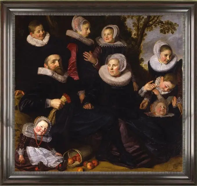Retrato de la familia Van Campen en un paisaje (fragmento a la izquierda) - Frans Hals