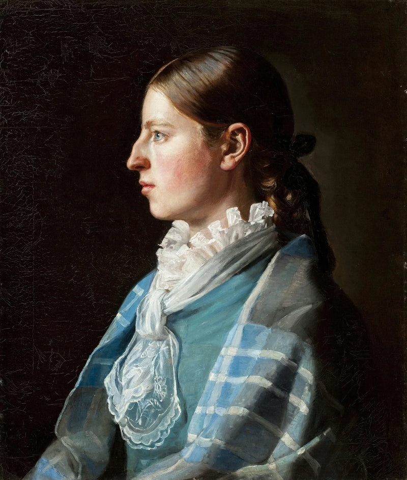 Retrato de la prometida del artista, Anna Bründum. -Michael Peter Ancher