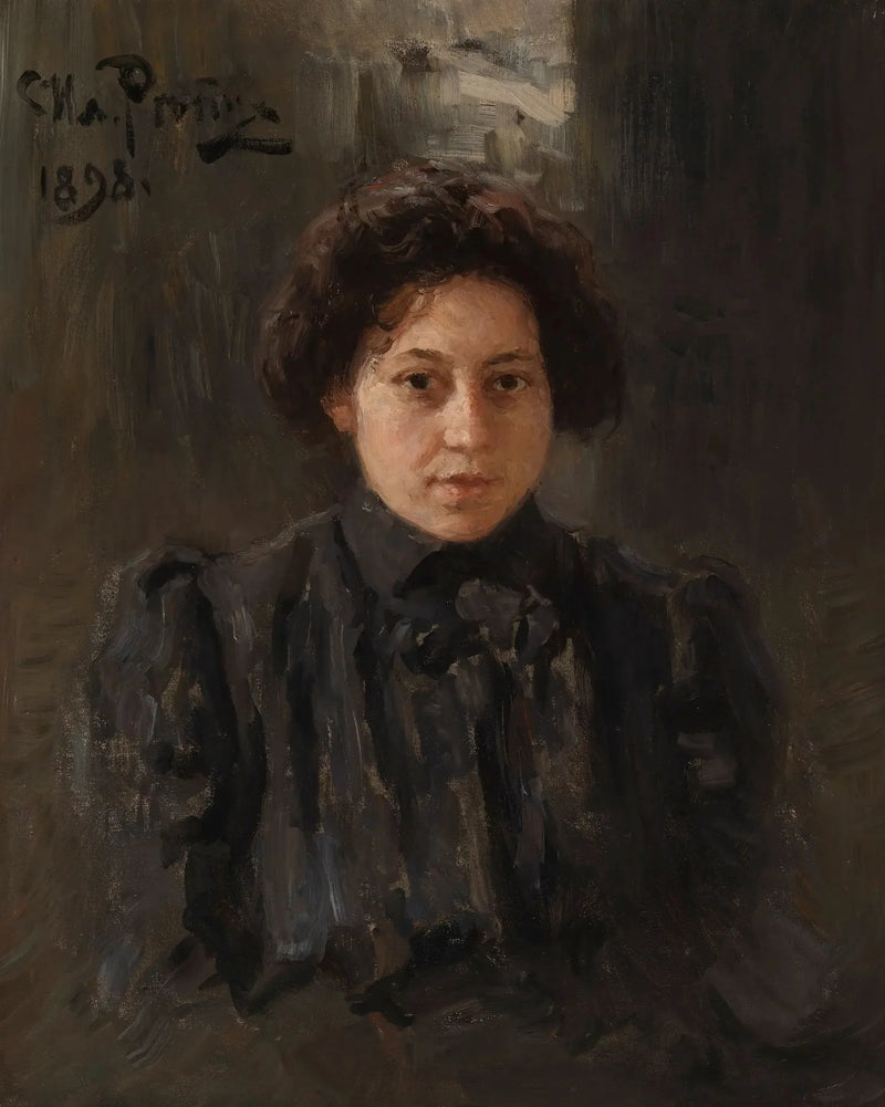 Retrato de la hija del artista Nadezhda Repina - Ilya Repin