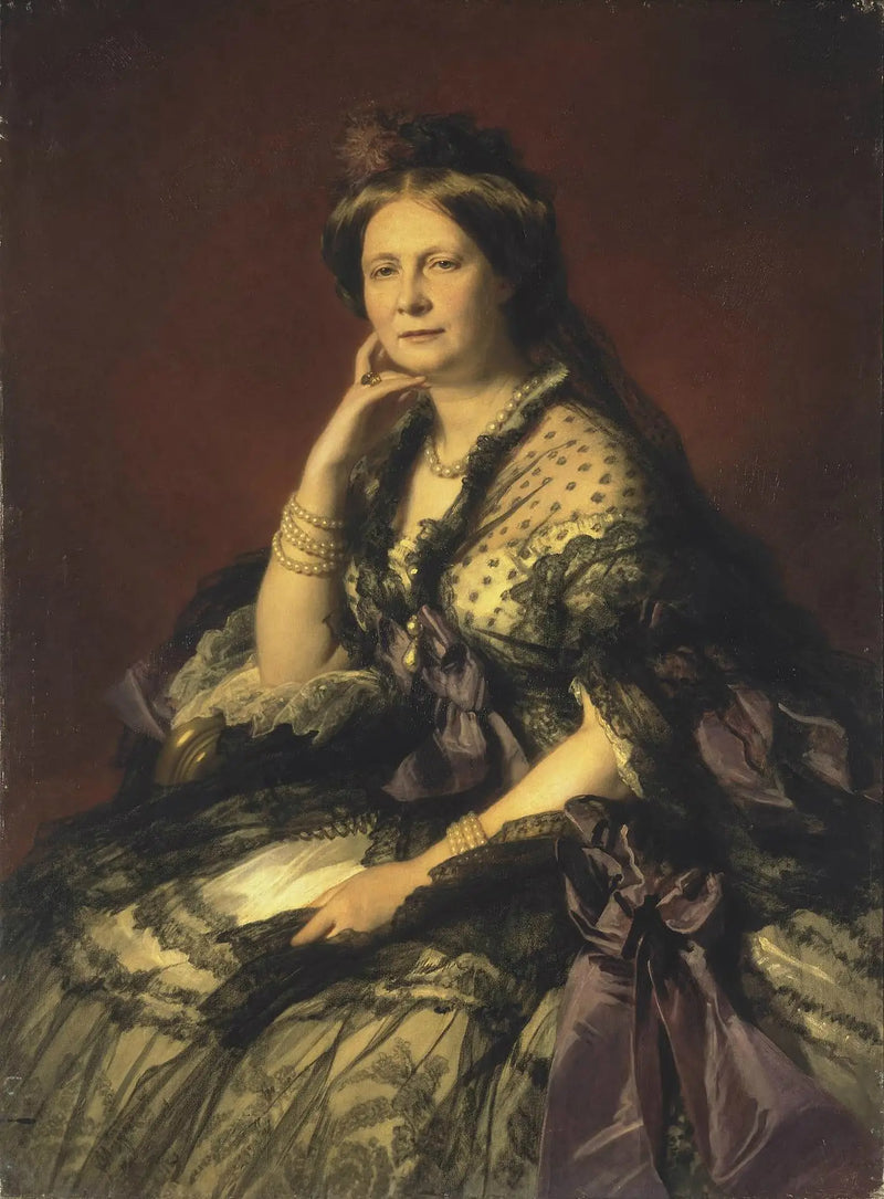 Retrato de la gran-duquesa Elena Pavlovna - Franz Xaver Winterhalter