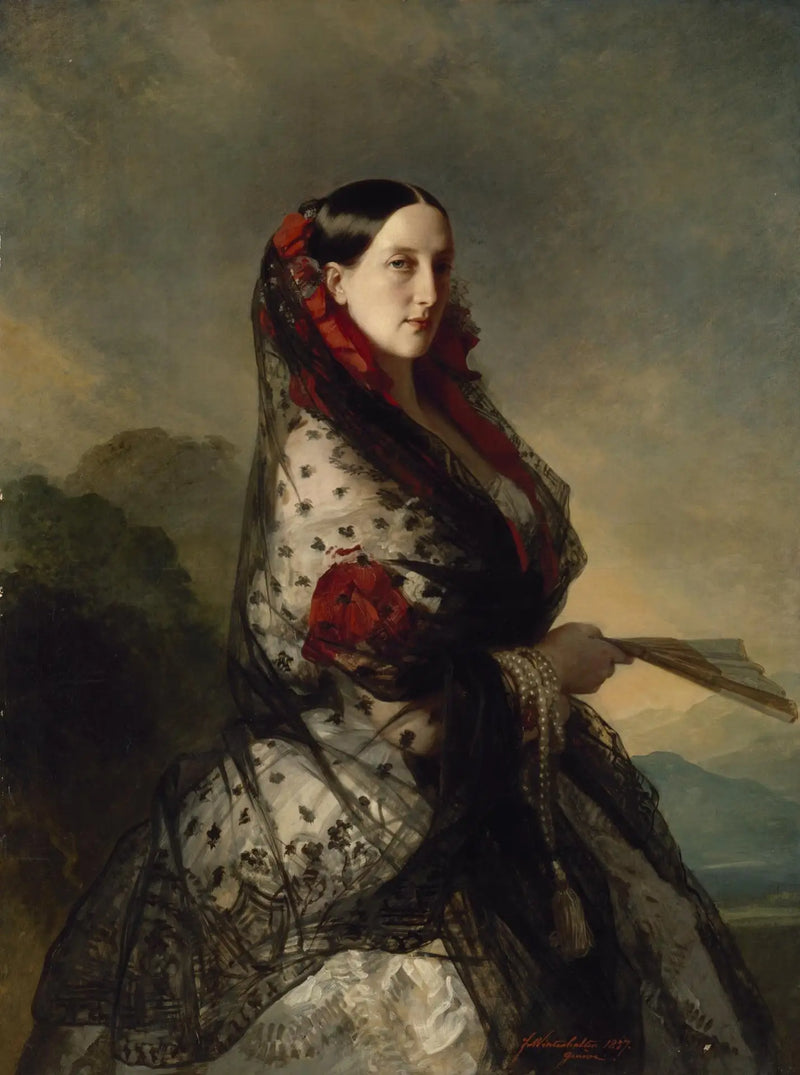 Retrato de la Gran Duquesa María Nikolaïevna - Franz Xaver Winterhalter