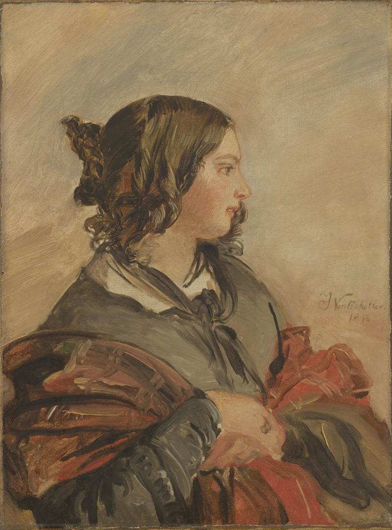 Retrato de la joven reina Victoria - Franz Xaver Winterhalter