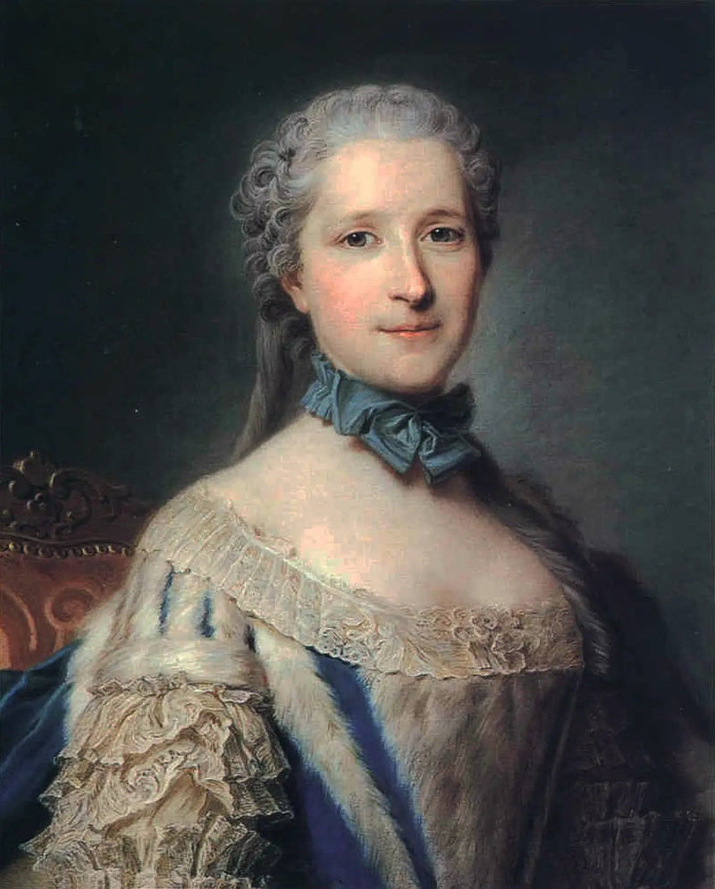 Retrato de la Mariscala de Belle-Isle - Maurice-Quentin de La Tour