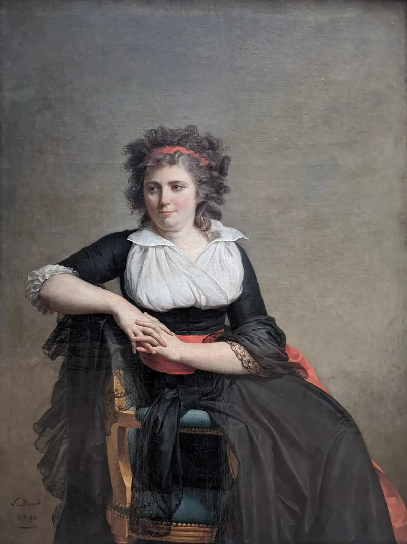 Retrato de la marquesa de Orvilliers - Jacques-Louis David