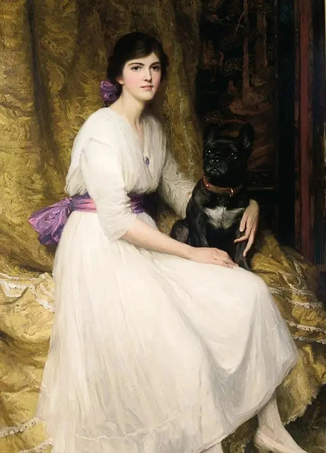 Retrato de la sobrina del artista, Dorothy - Frank Bernard Dicksee