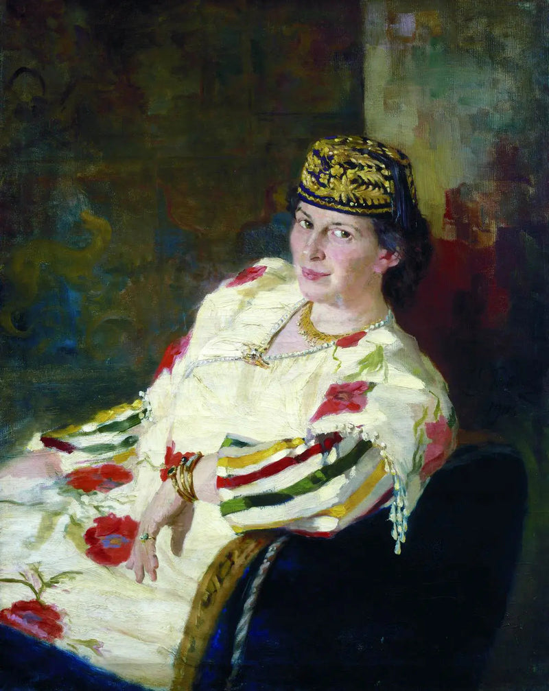 Retrato de la patrona y condesa Mara Konstantinovna Oliv - Ilya Repin