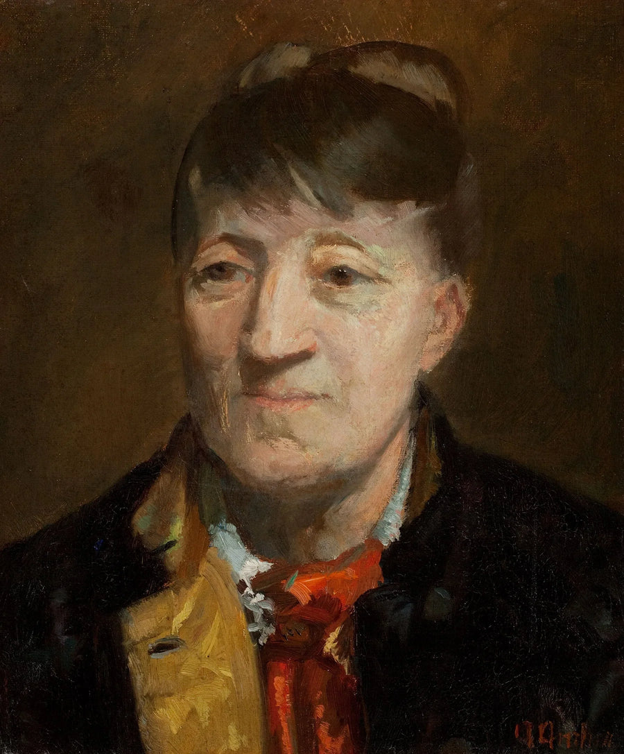 Retrato de la pintora noruega Kitty Kielland. -Anna Ancher