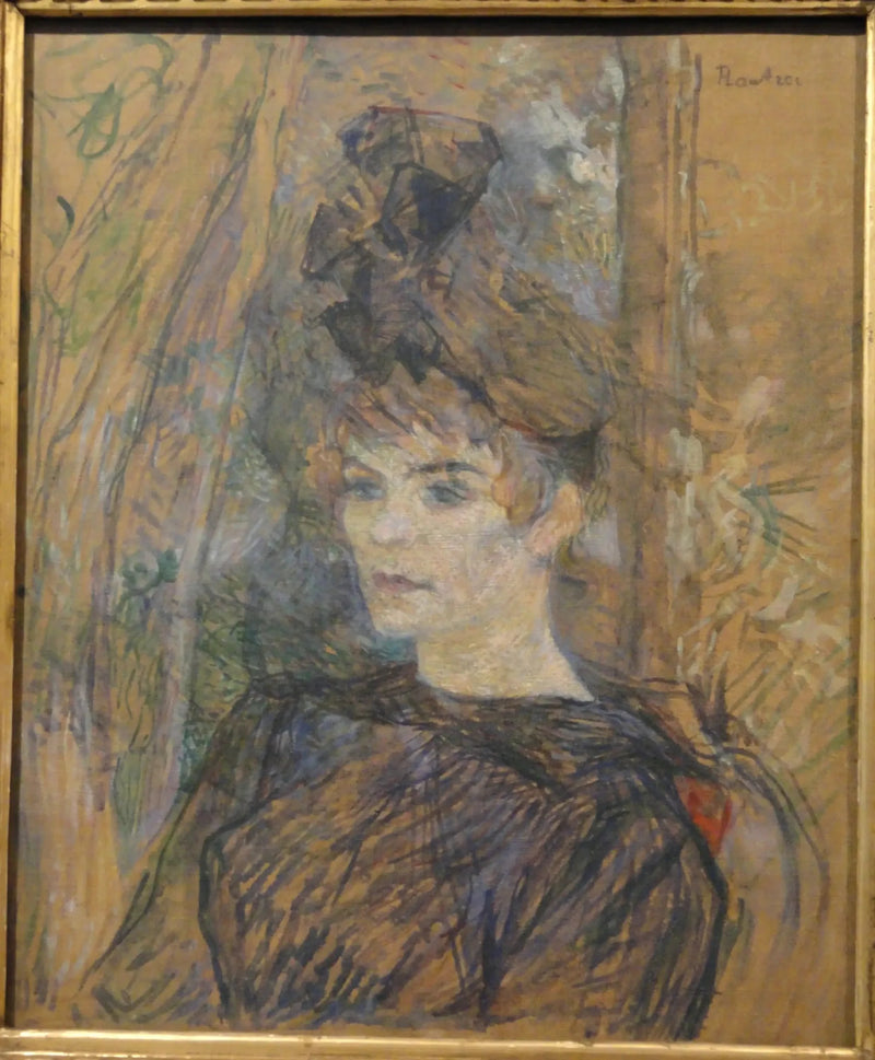 Retrato de la Pintora Suzanne Valadon - Henri de Toulouse-Lautrec
