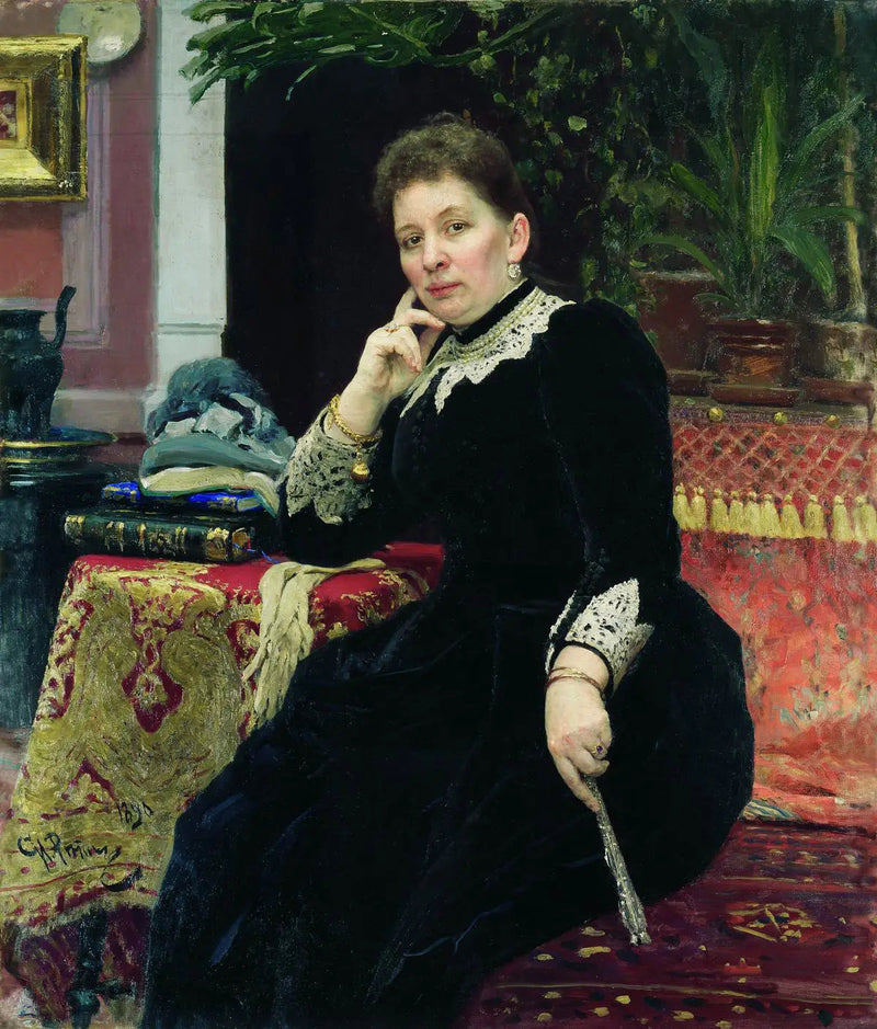 Retrato de la filántropa Olga Serguéyevna Alexandrova-Heinz - Ilya Repin