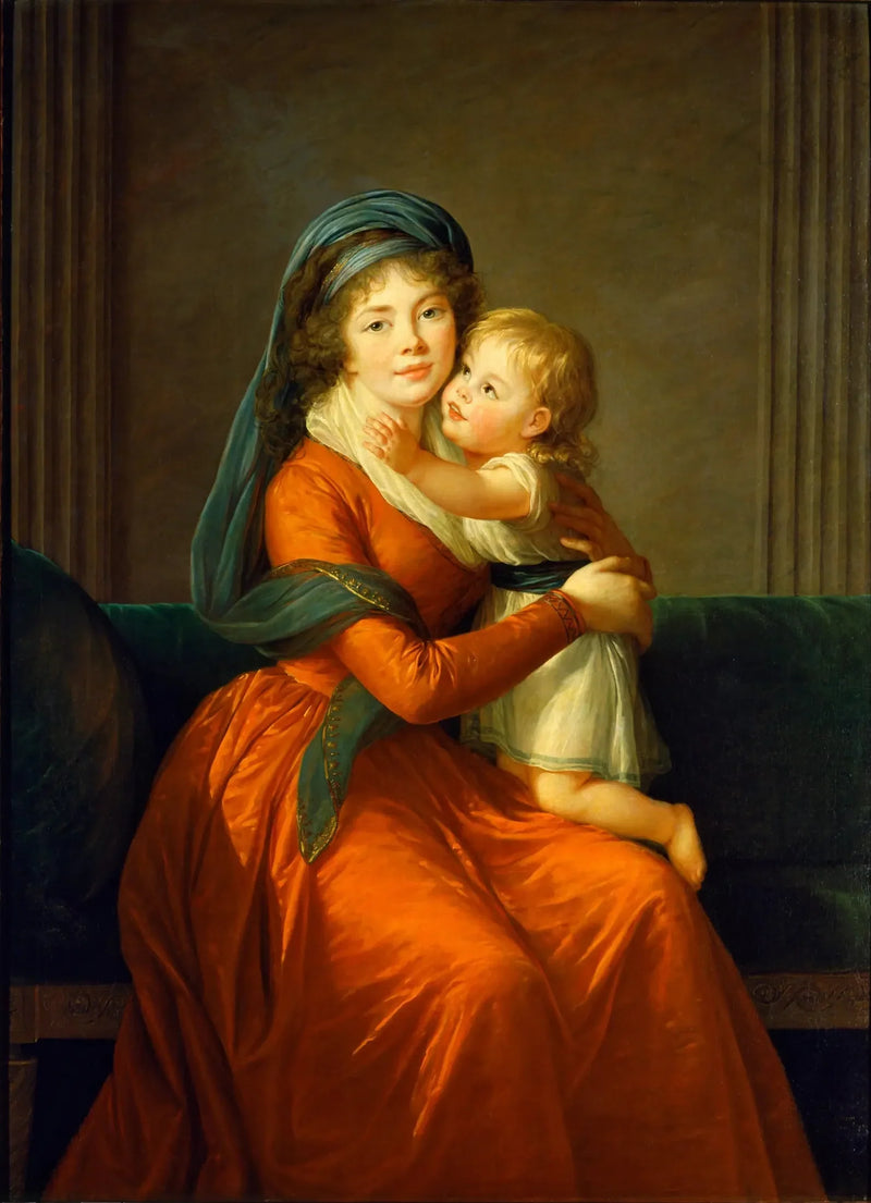Retrato de la princesa Alexandra Golitsyna y de su hijo Piotr - Élisabeth Vigée Le Brun