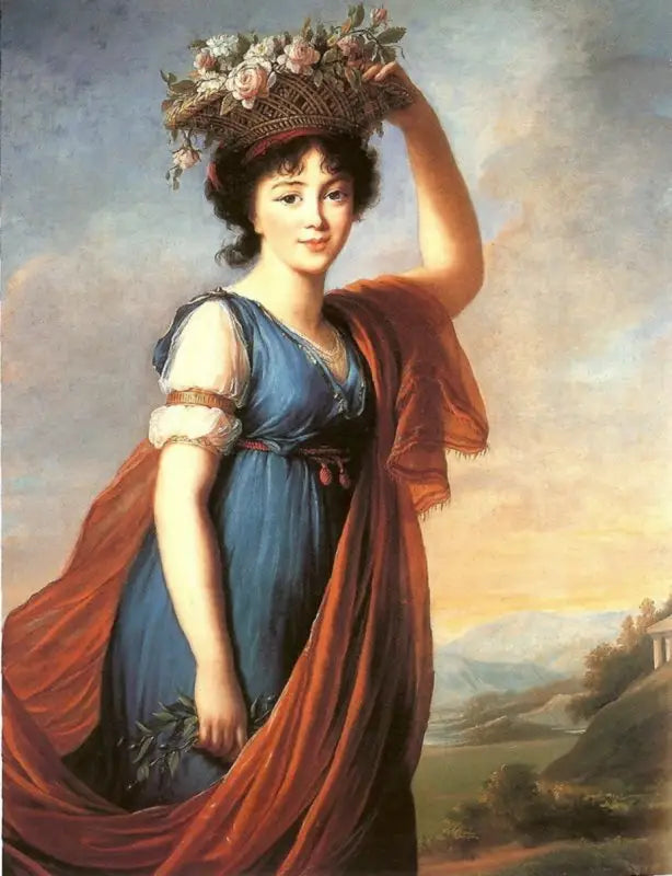Retrato de la princesa Eudocia Ivanovna Galitzine, nacida Izmailov, en Flore - Élisabeth Vigeé Le Brun