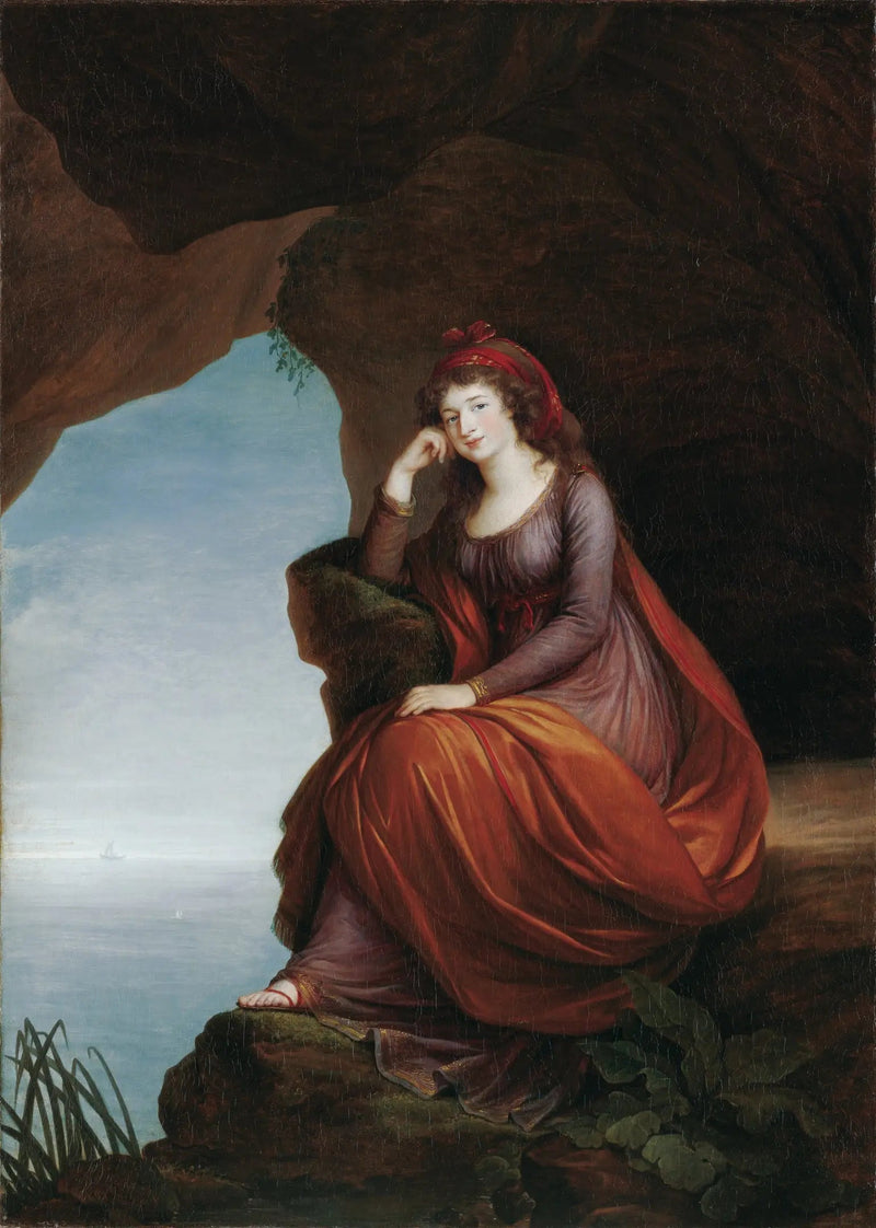 Retrato de la princesa Hermenegilde von Esterházy (1769-1845), nacida Liechtenstein, en Ariane en Naxos - Élisabeth Vigée Le Brun