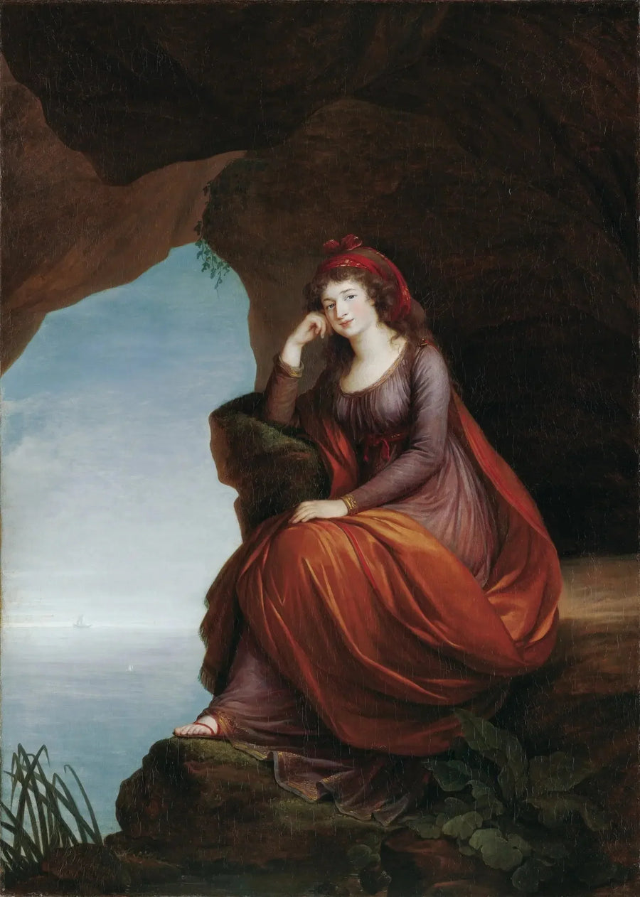 Retrato de la princesa Hermenegilde von Esterházy (1769-1845), nacida Liechtenstein, en Ariane en Naxos - Élisabeth Vigée Le Brun