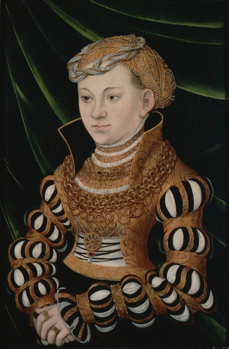 Retrato de la princesa Margarita de Sajonia - Lucas Cranach el Viejo